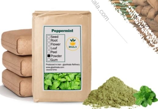 پودر نعنا فلفلی فله تازه آسیاب‌ شده با عطر تند و طعم مطبوع